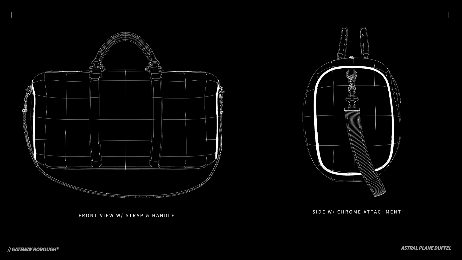 Astral Plane Duffel Blueprint (Front & Side)